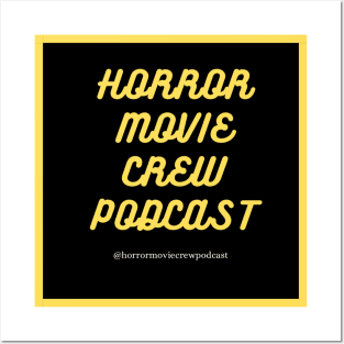 Horror Movie Crew Podcast Cursive Posters and Art